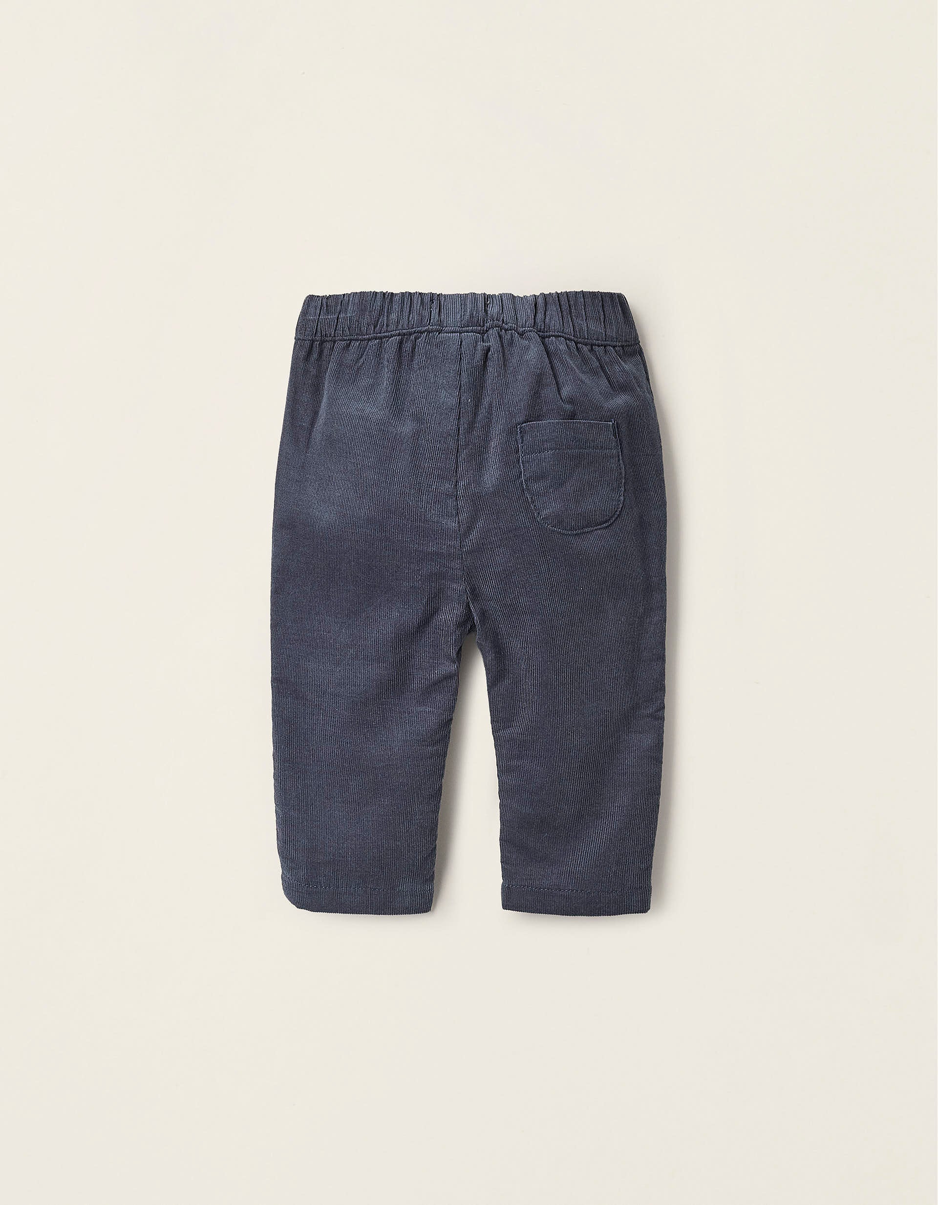 Corduroy Trousers for Newborns, Dark Blue