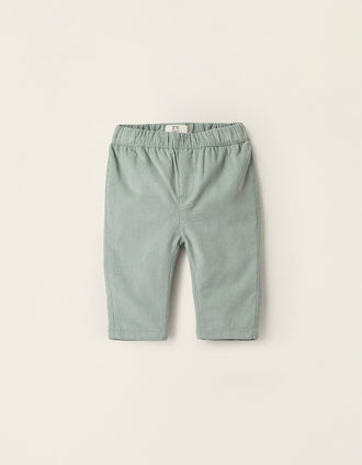 Pantalón de Pana para Recién Nacido, Verde