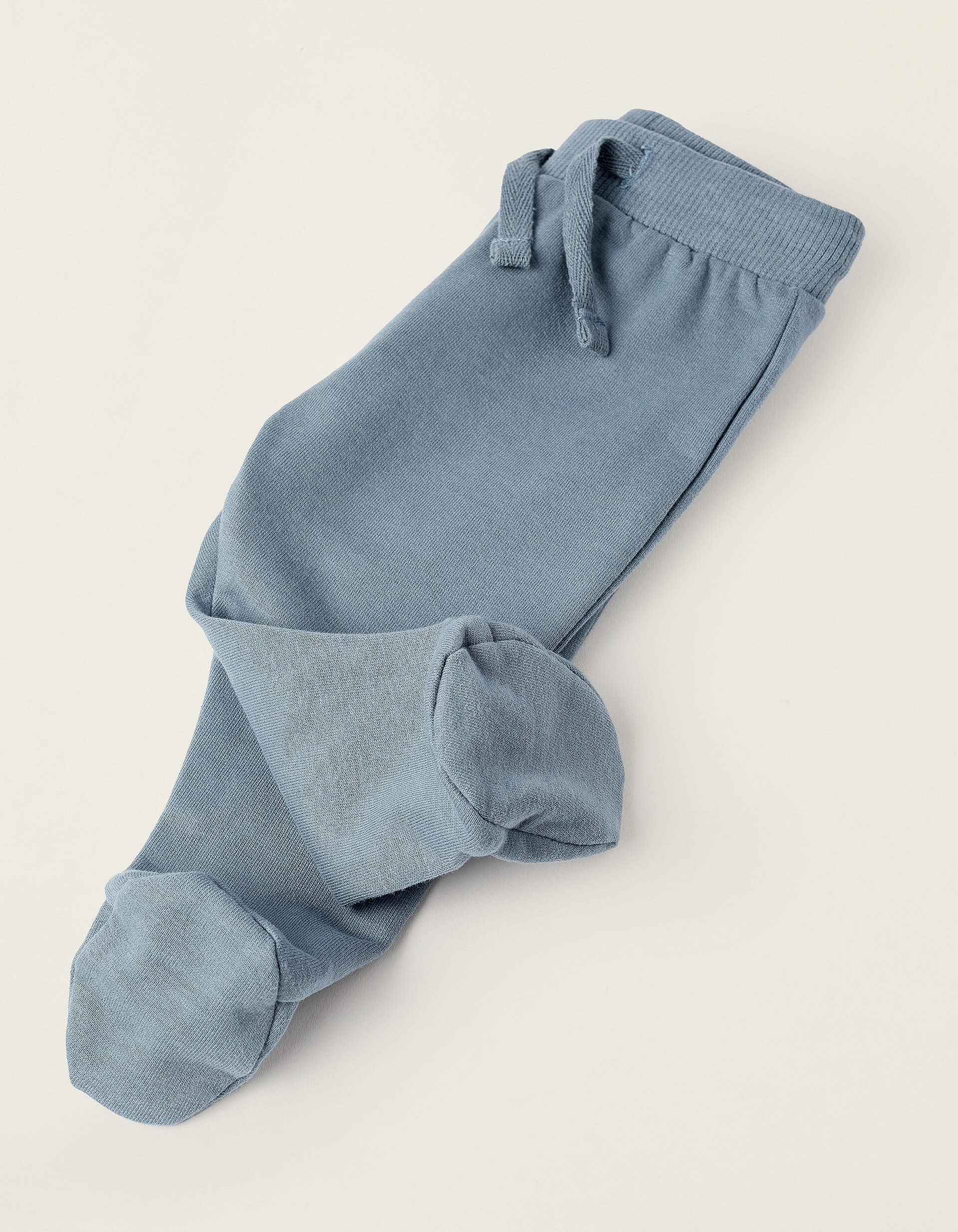 Sweatshirt + Footed Trousers for Newborns, Blue