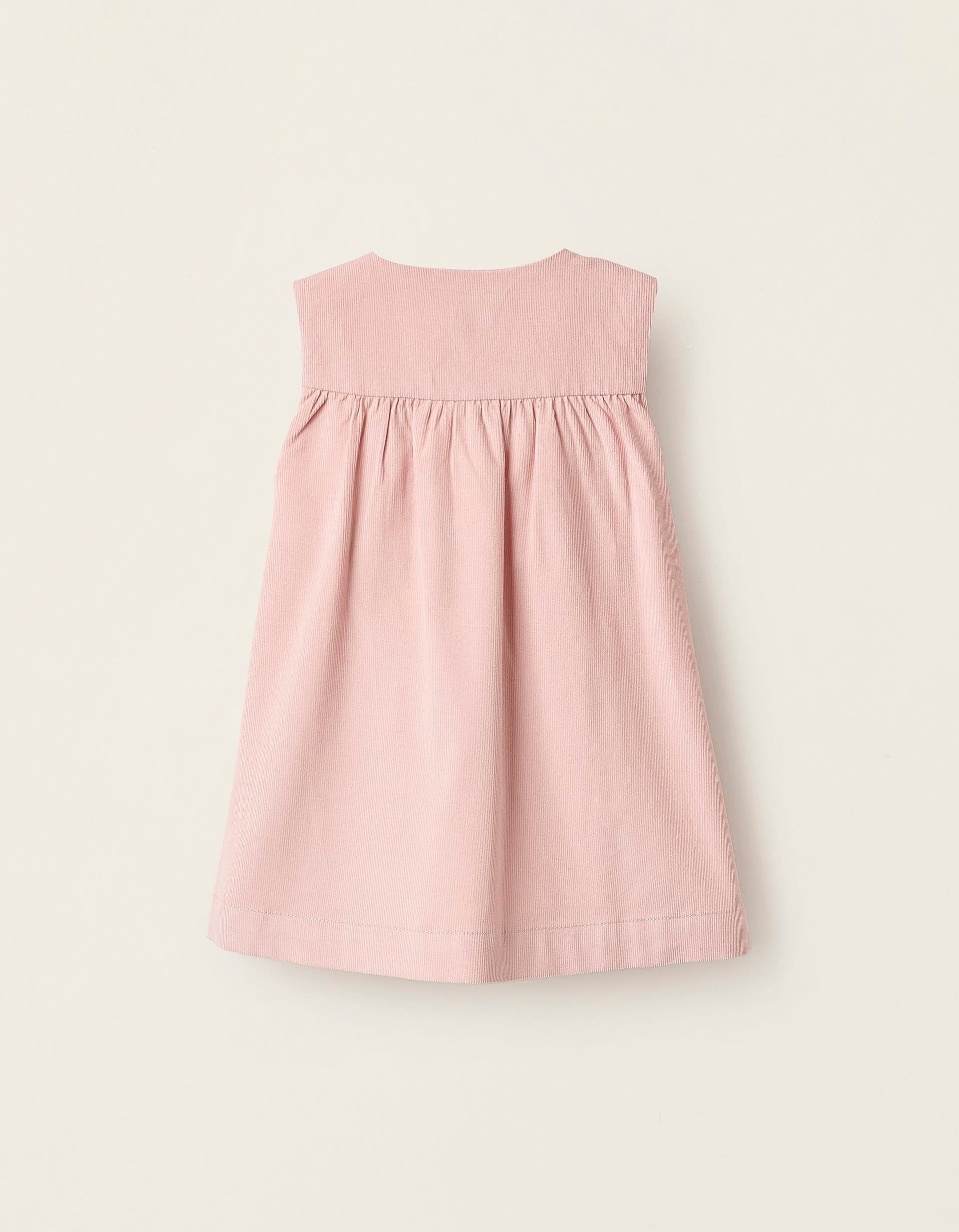 Corduroy Dress for Newborn Girls, Pink