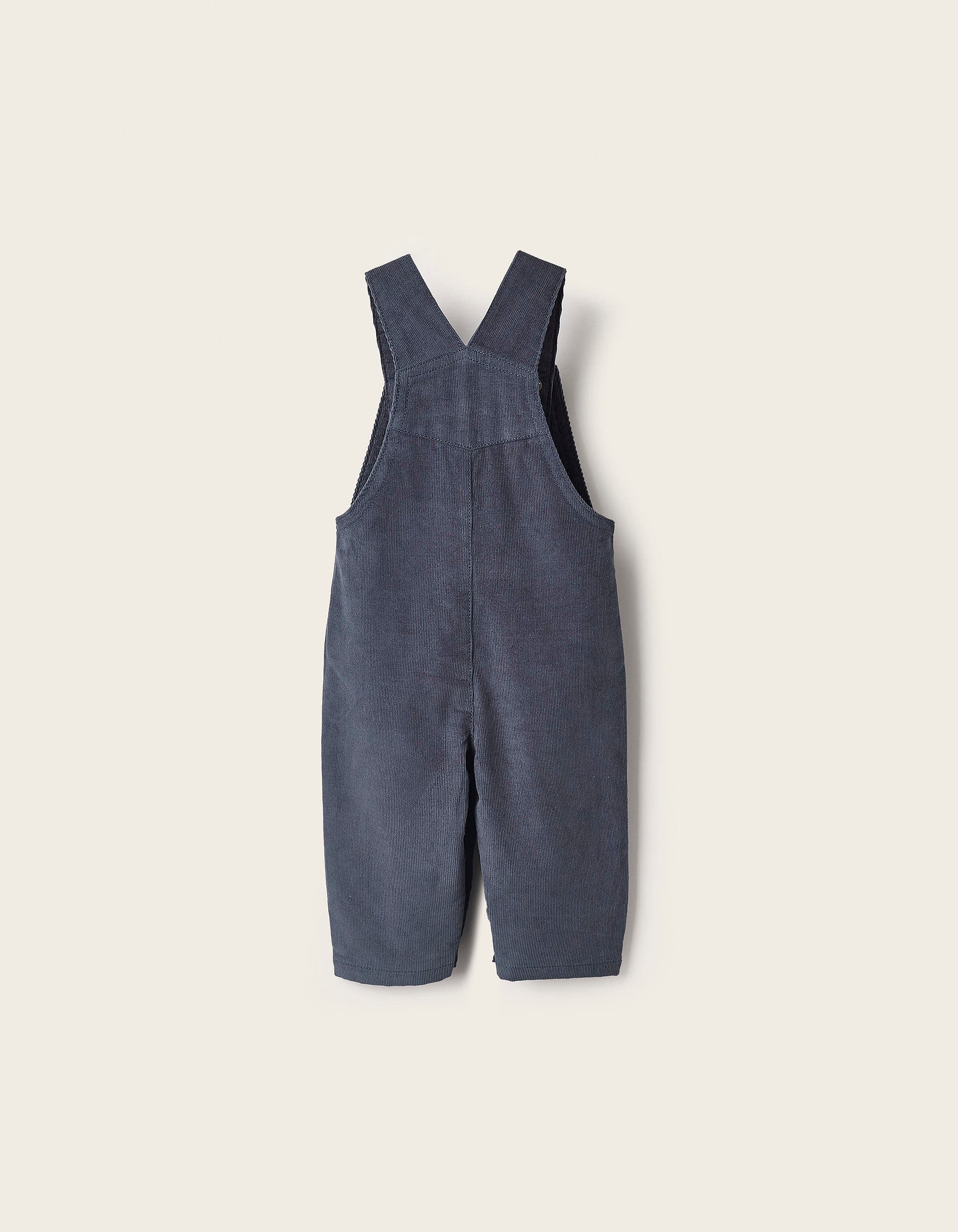 Corduroy Dungarees for Newborns, Dark Blue