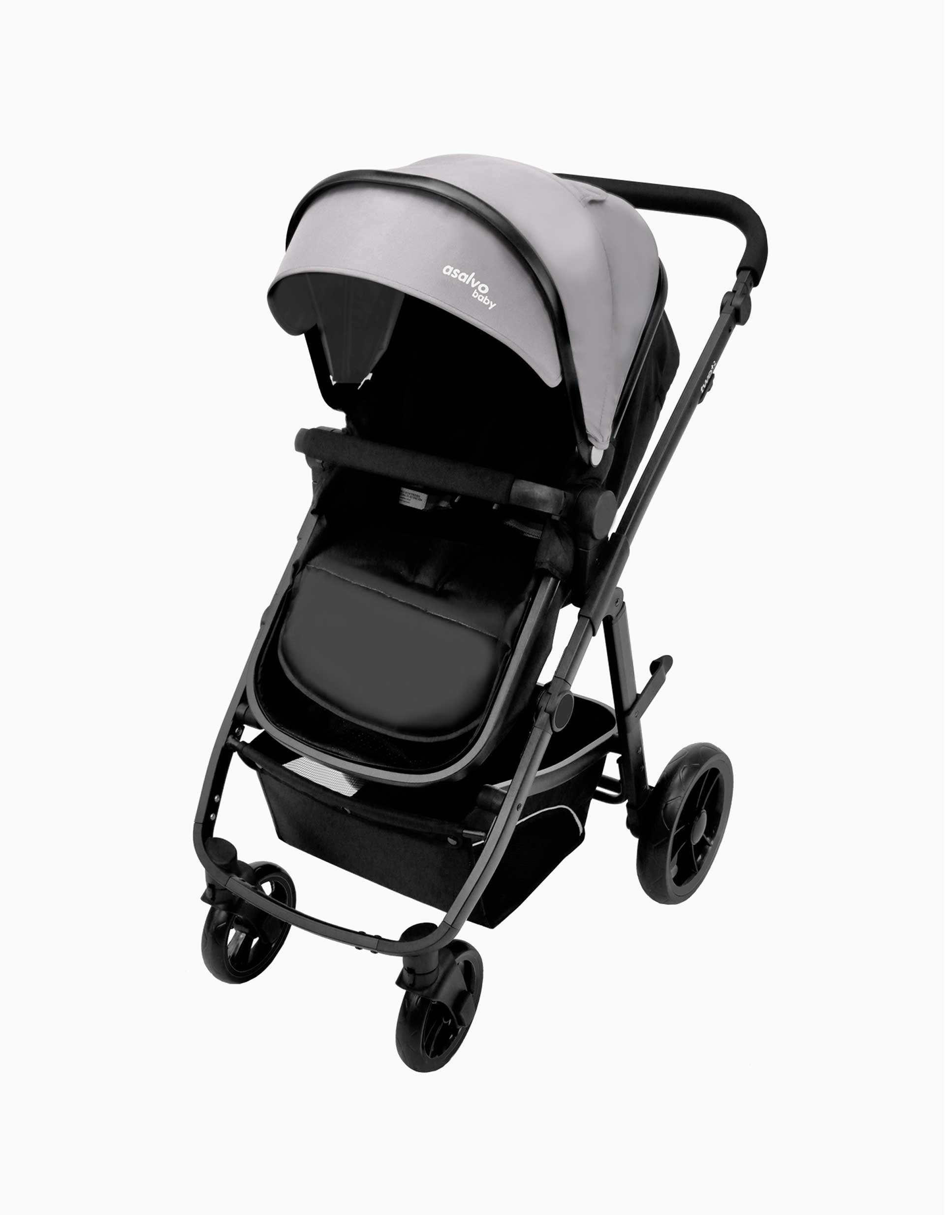 Travel System Asalvo Convertible Two+ 2, Grey