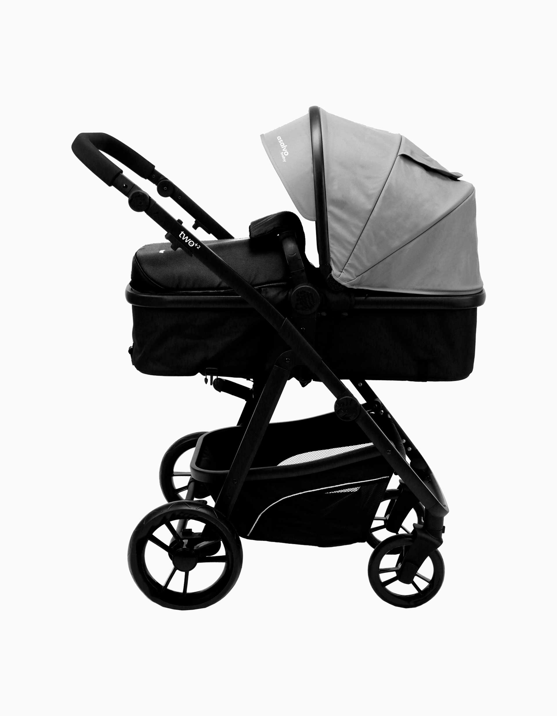 Travel System Asalvo Convertible Two+ 2, Grey