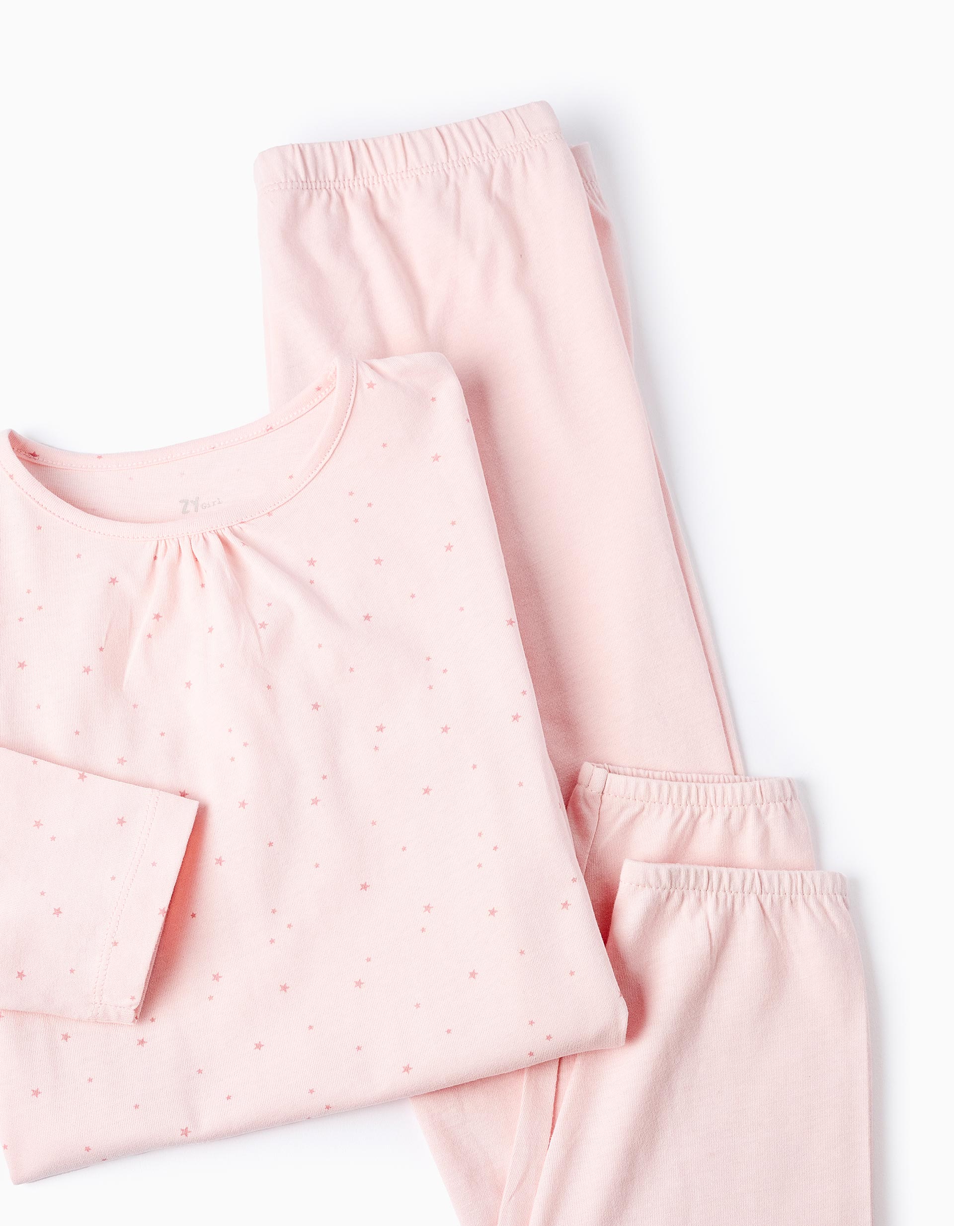 Cotton Pyjama for Girls 'Stars', Pink