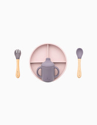 Conjunto De Alimentação para Bebé Olmitos 5Pcs, Rosa