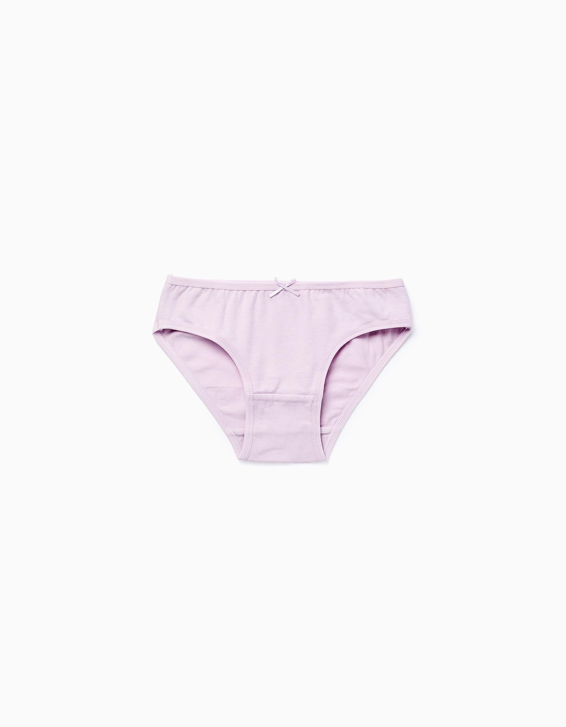 Pack of 5 Plain Briefs for Girls, Multicolour