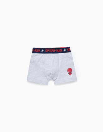 Pack 4 Boxers pour Garçon 'Spider-Man', Blanc/Bleu/Gris
