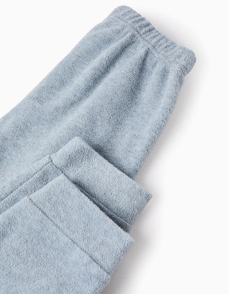 Pyjama Polaire pour Garçon 'Dinosaures', Gris/Bleu