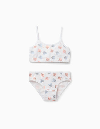 Top + Bragas para Niña 'Stitch', Blanco
