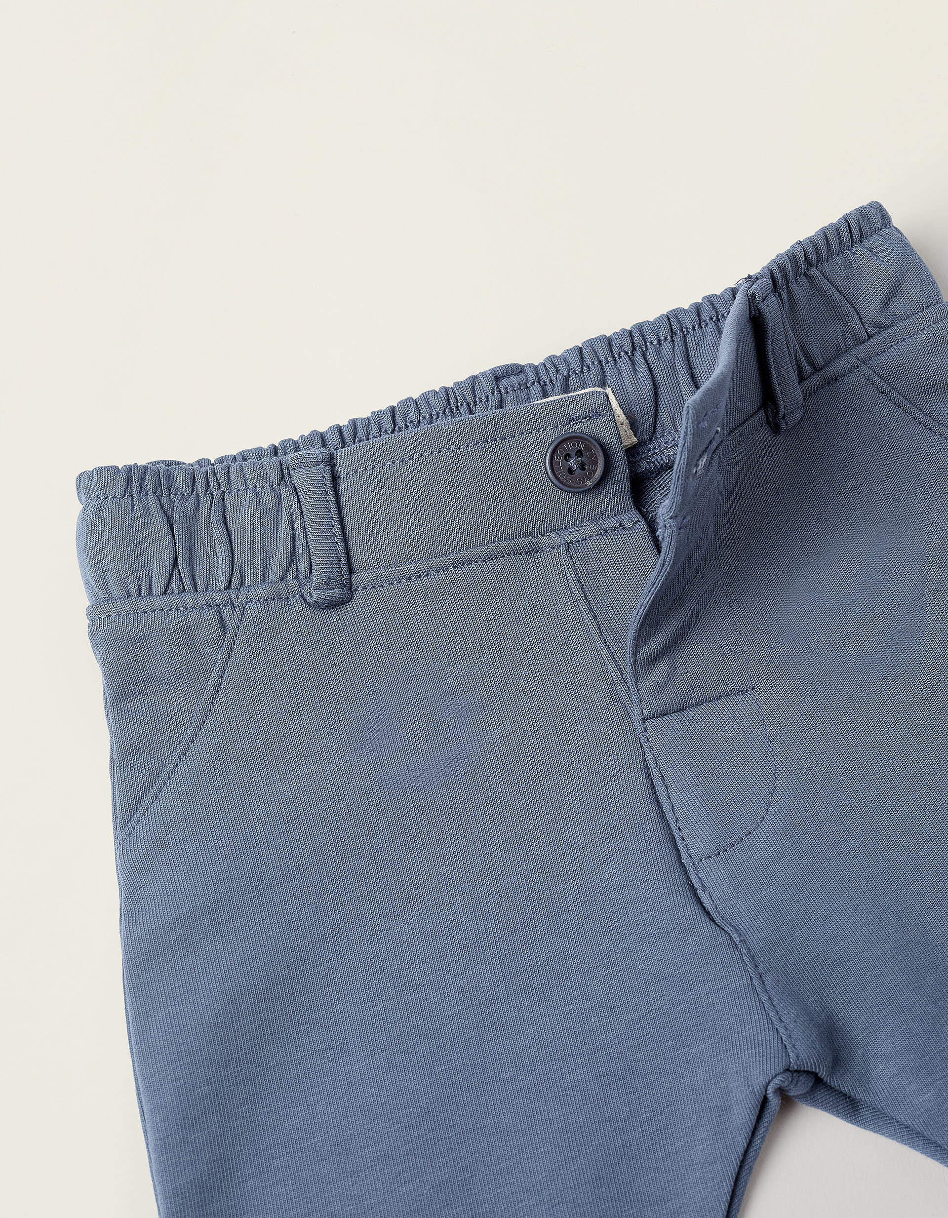 Trousers in Jersey for Newborns, Blue