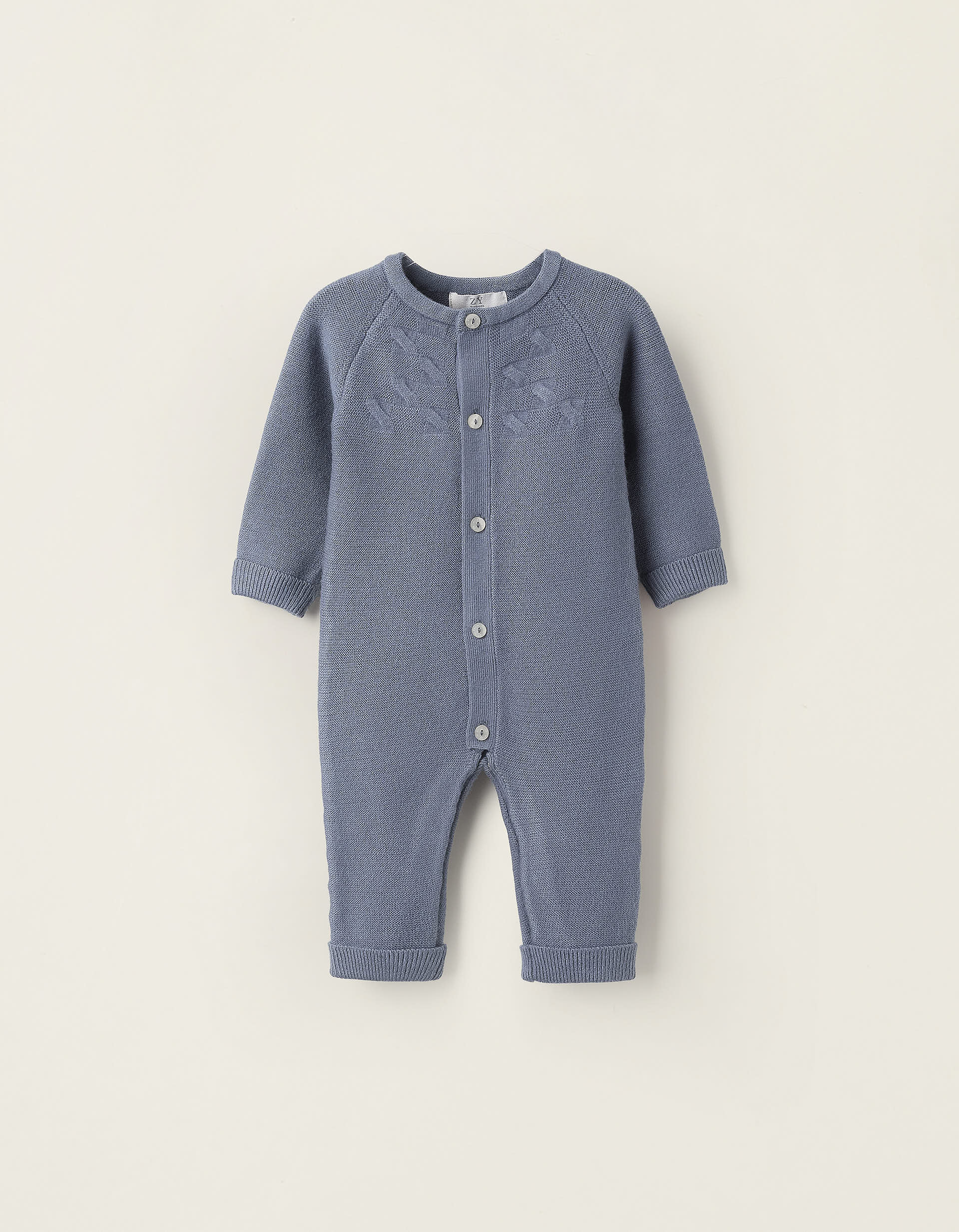 Knitted Overall for Newborn Babies, Blue