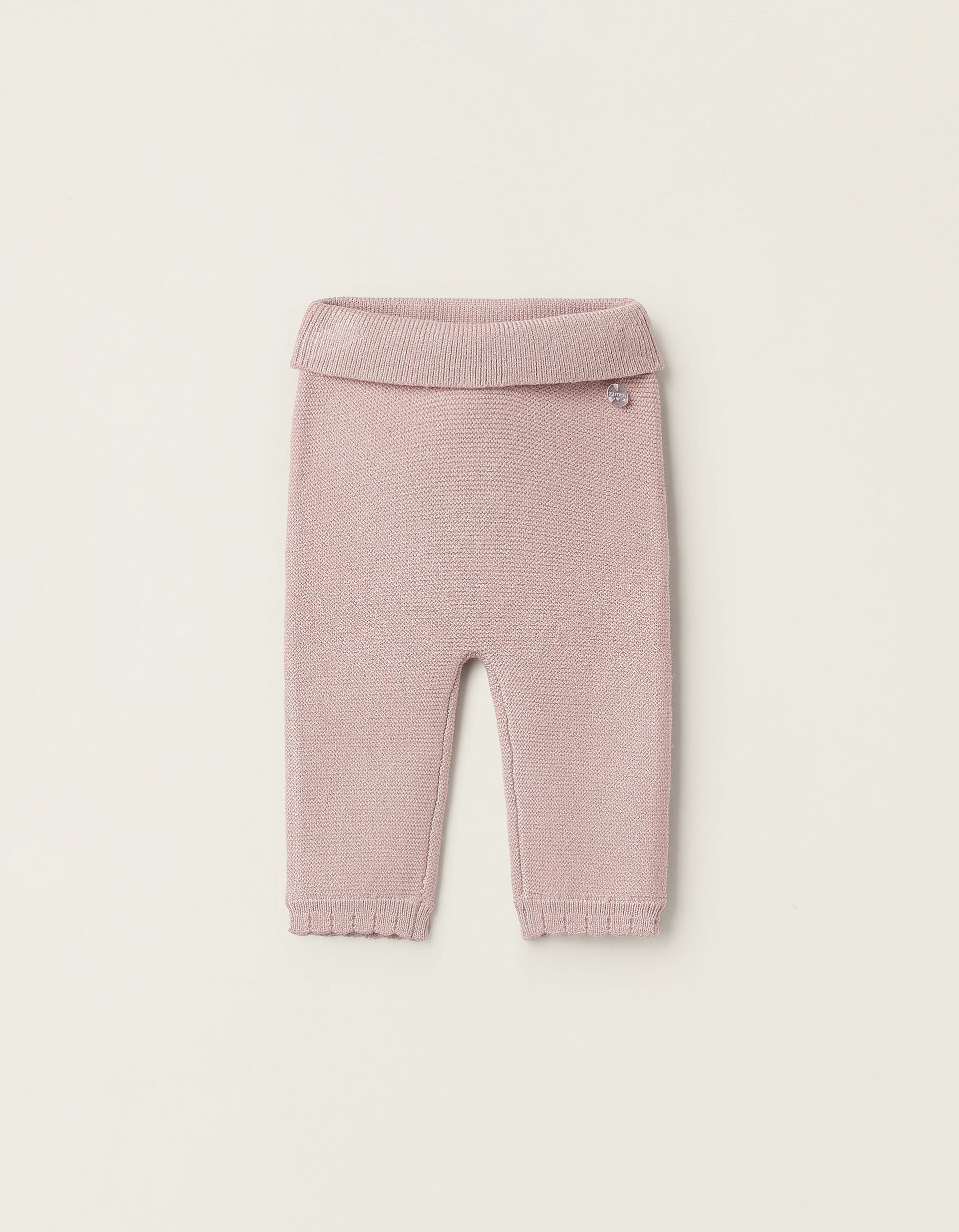 Knitted Trousers for Newborn Girls, Pink