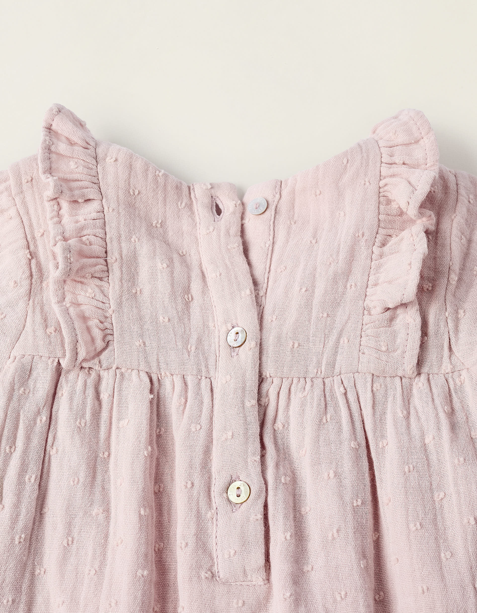 Dress + Cotton Bodysuit for Newborn Girls, Pink