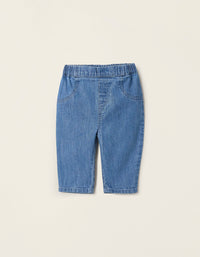 Jean avec Taille Élastique pour Nouveau-né, Bleu