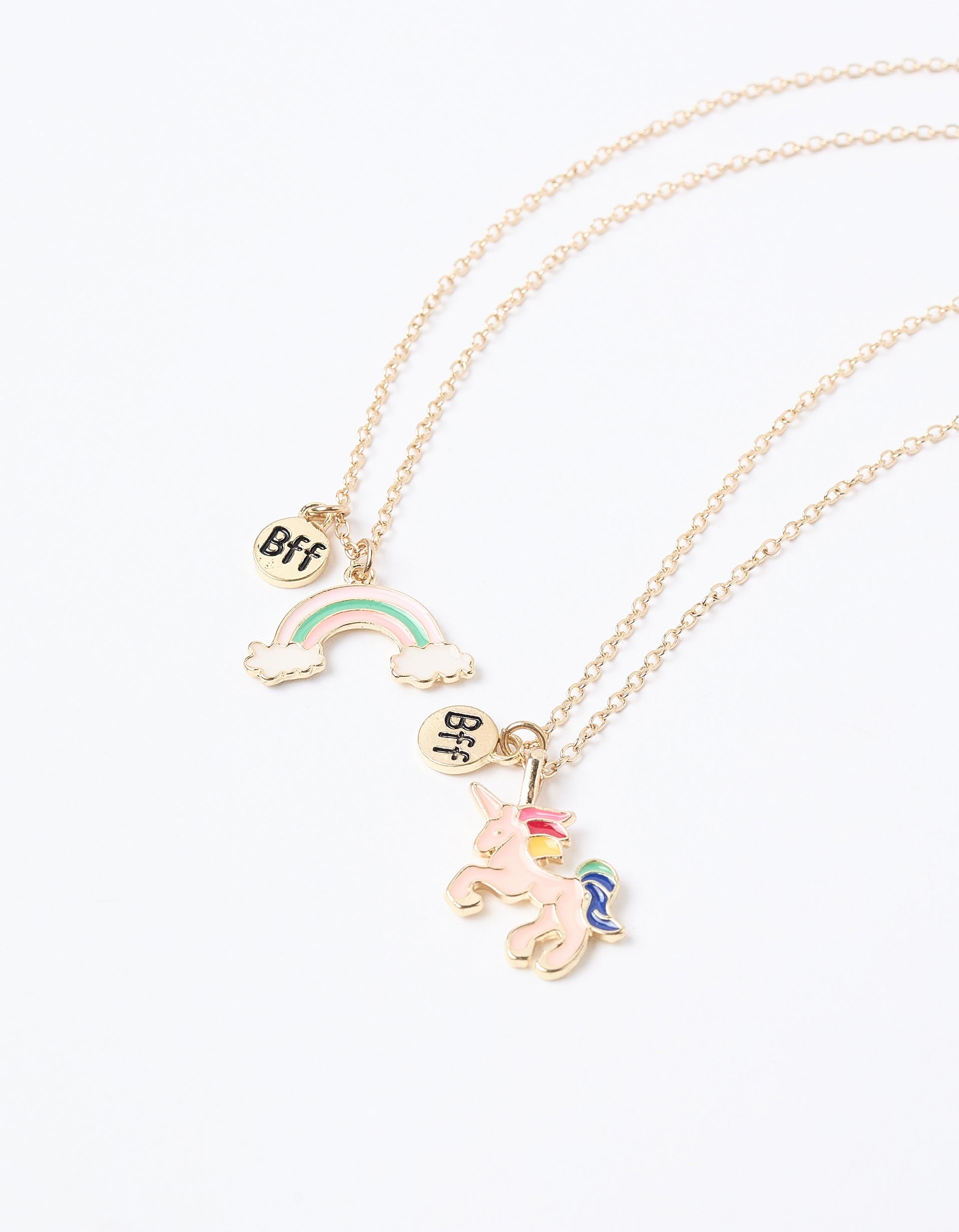 Pack 2 Necklaces for Girls 'BFF', Gold