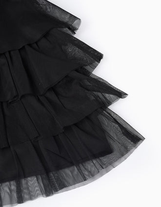 Vestido de Tul para Niña, Negro