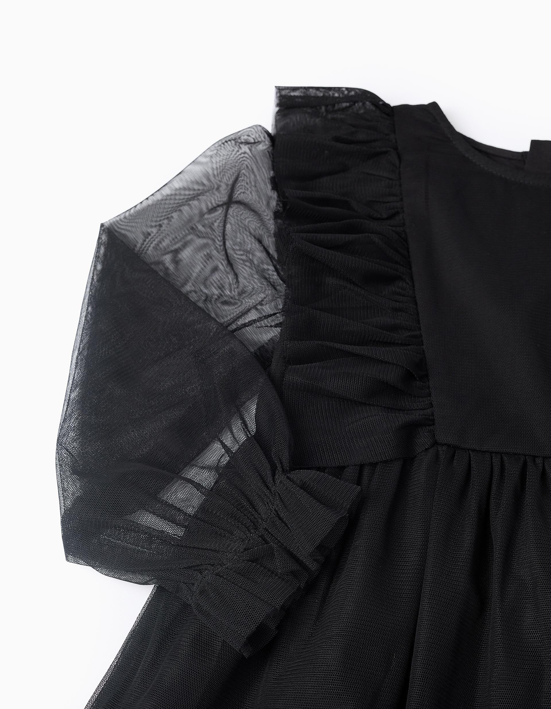 Tulle Dress for Girls, Black