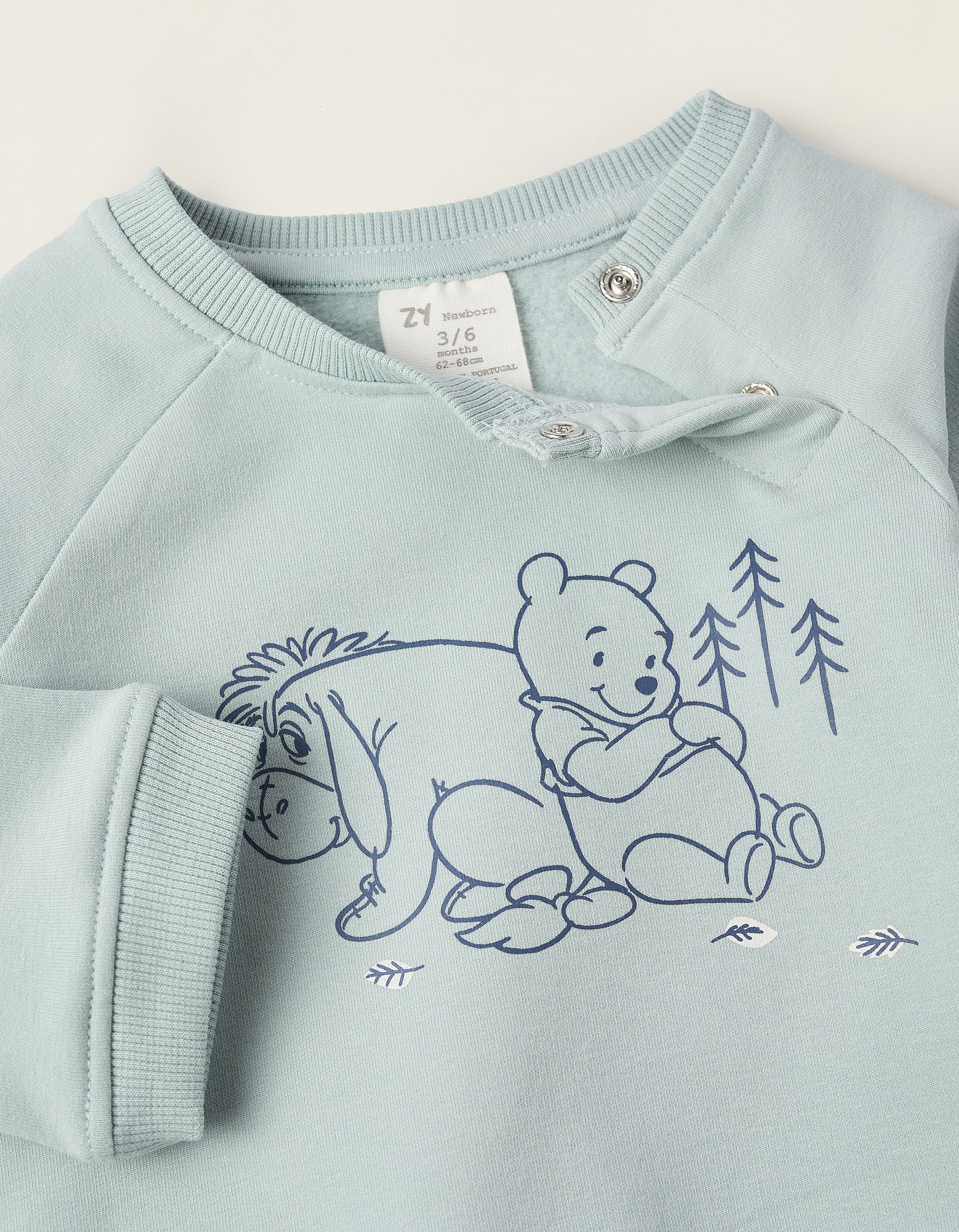 Sweatshirt + Joggers for Newborn Girls 'Winnie The Pooh', Blue