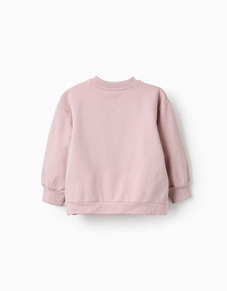 Sudadera con Estampado para Niña, Rosa