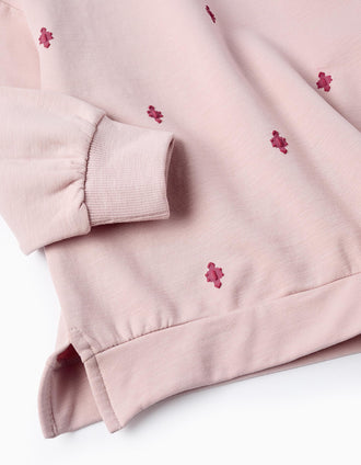 Sudadera con Estampado para Niña, Rosa