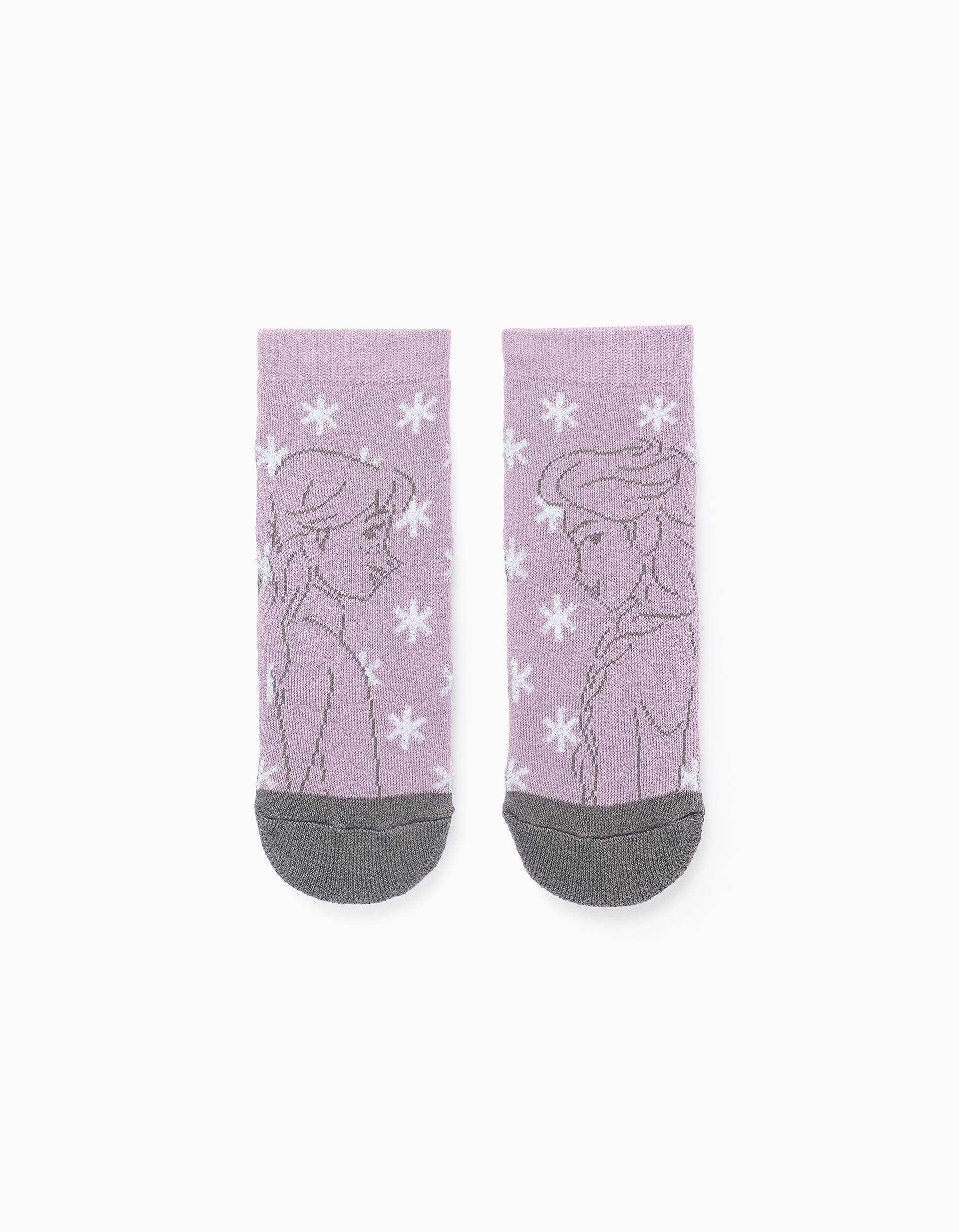 Chaussettes Antidérapantes Fille 'Elsa & Anna', Lilas