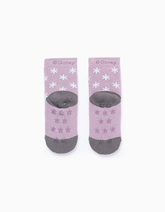 Meias Antiderrapantes para Menina 'Elsa & Anna', Lilás