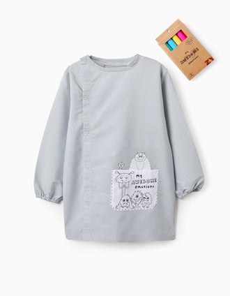 Bata para Colorir + Marcadores para Criança 'Emoções', Verde