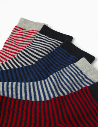 Pack 5 Paires de Chaussettes pour Garçon 'Rayures', Multicolore