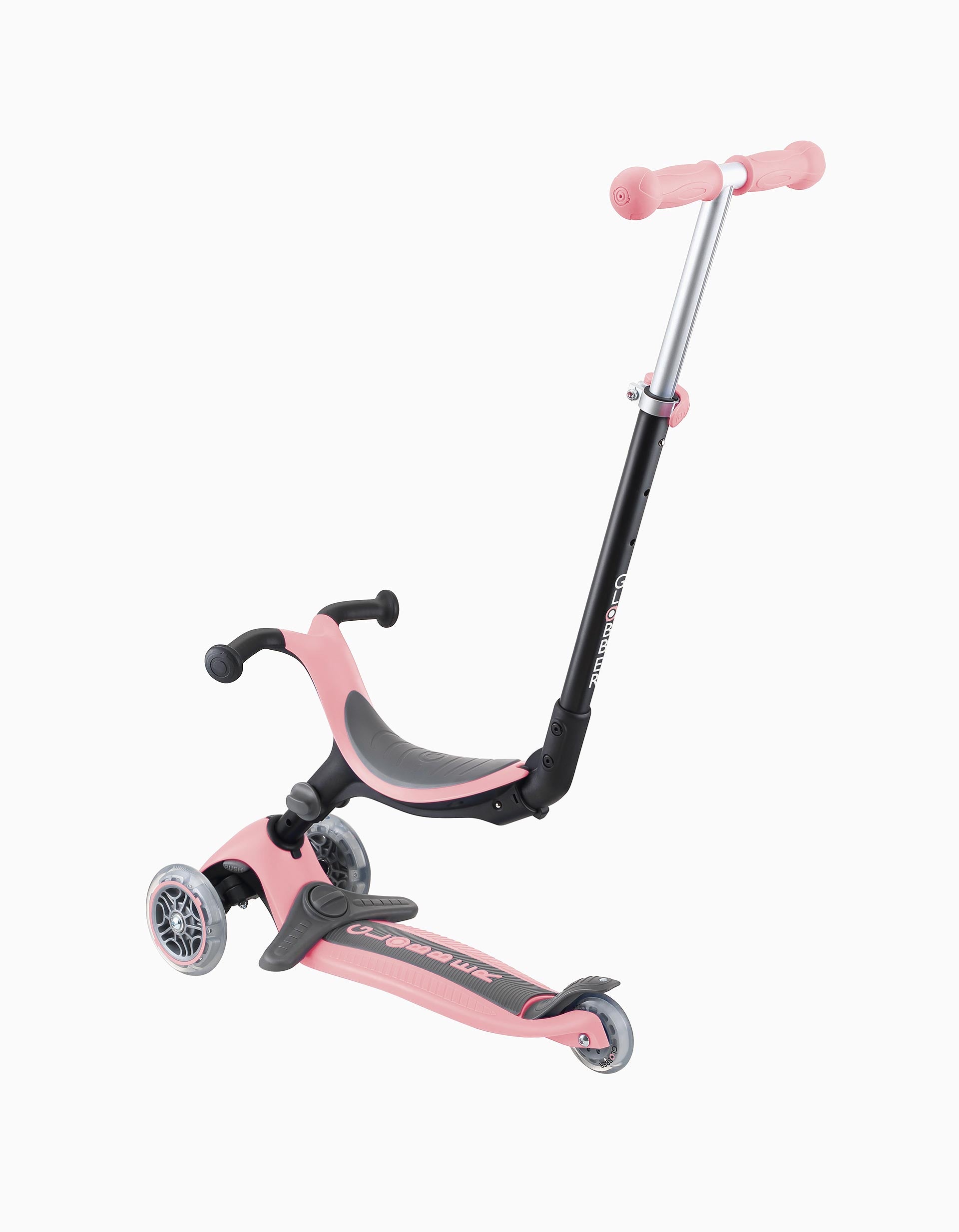 Trotinete Globber Go Up Foldable 15M+, Pastel Pink