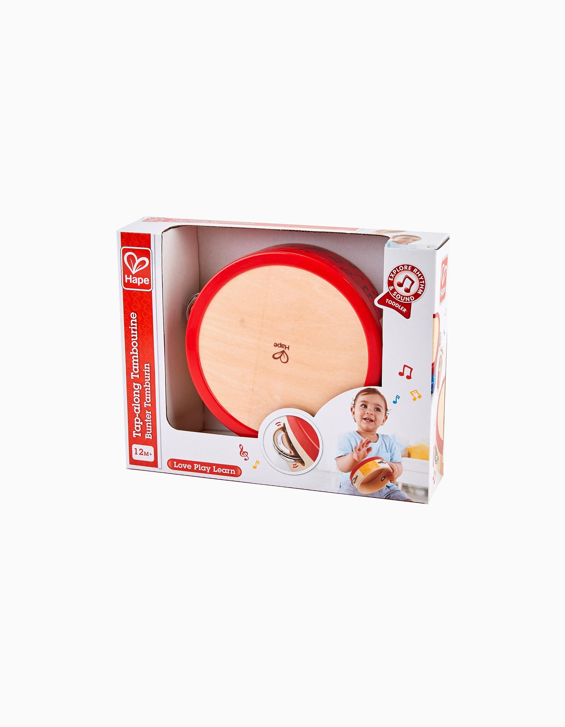 Pandeireta De Madeira Hape 12M+