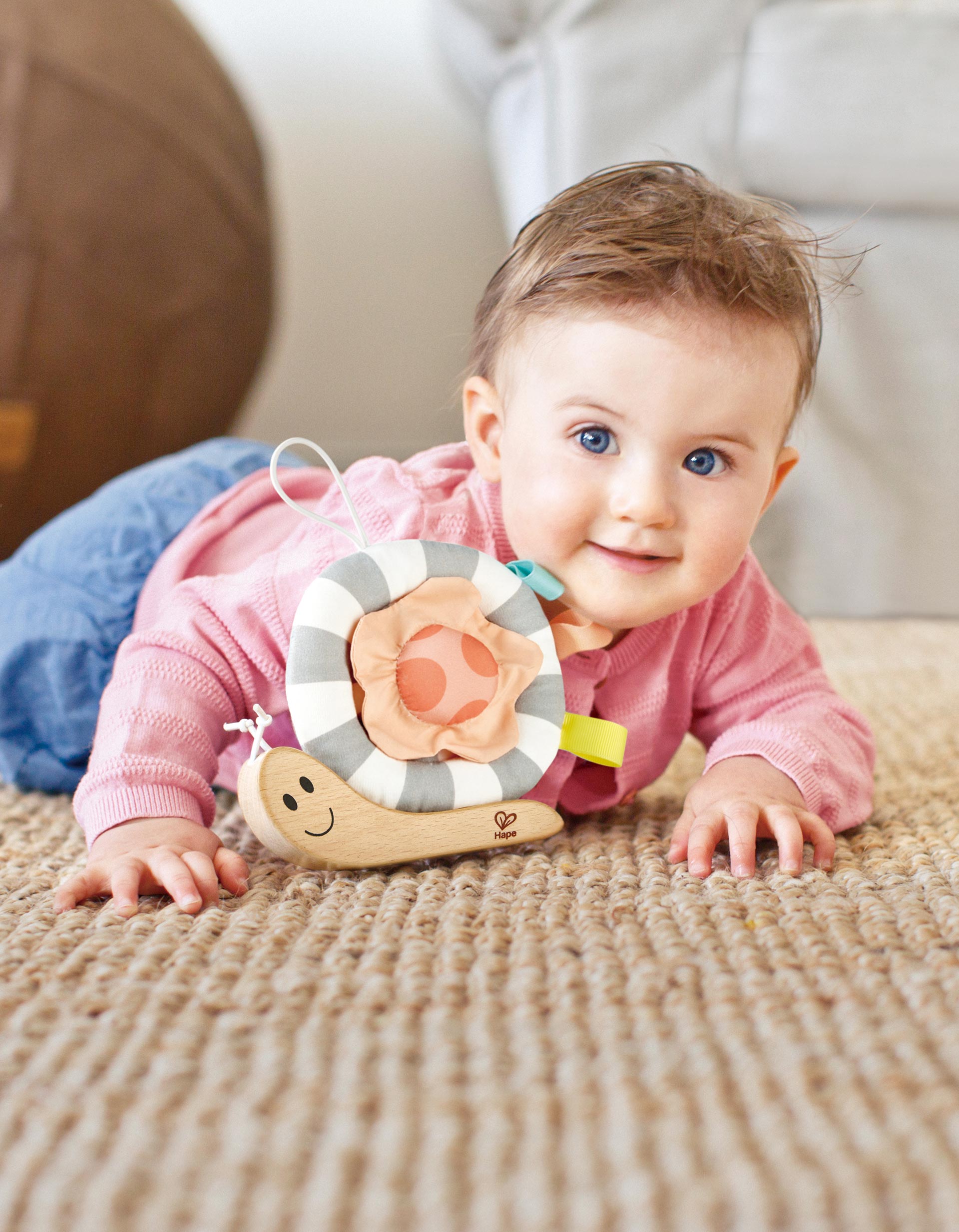 Caracol Com Gancho De Madeira Hape 0M+