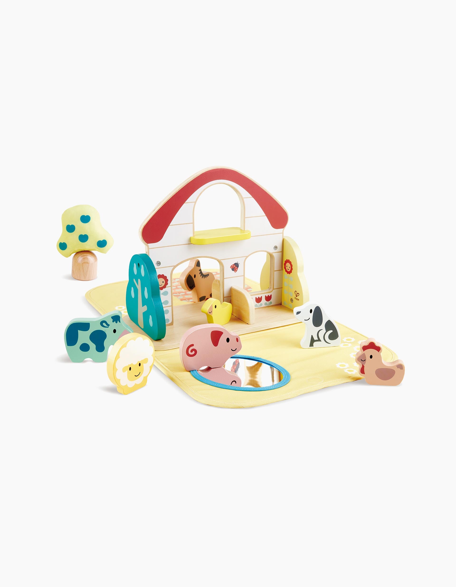 Casa De Campo De Madeira Para 10Pcs Hape 12M+