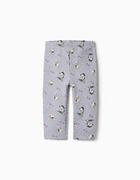 Legging Perchado para Bebé Niña 'Snoopy & Lucy', Gris