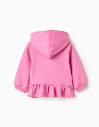 Chaqueta con Capucha de Algodón para Bebé Niña 'Snoopy', Rosa