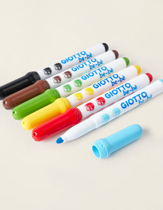 Pack de 6 Marcadores Giotto Be-Bè 6Pcs 2A+