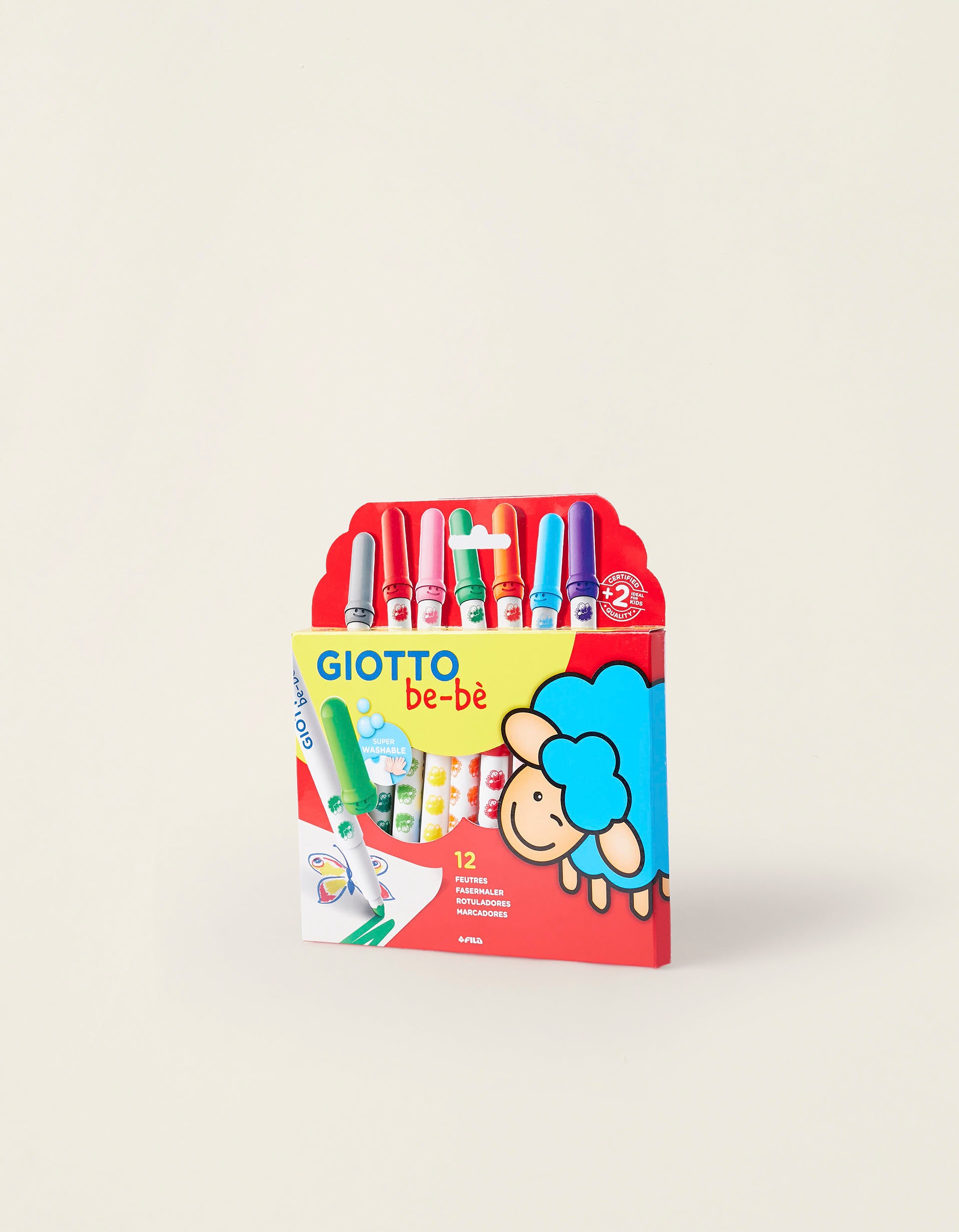 Pack de 12 Marcadores Giotto Be-Bè 2A+