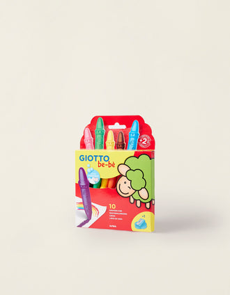 Pack de 10 Lápis De Cera & Afia Giotto Be-Bè 2A+