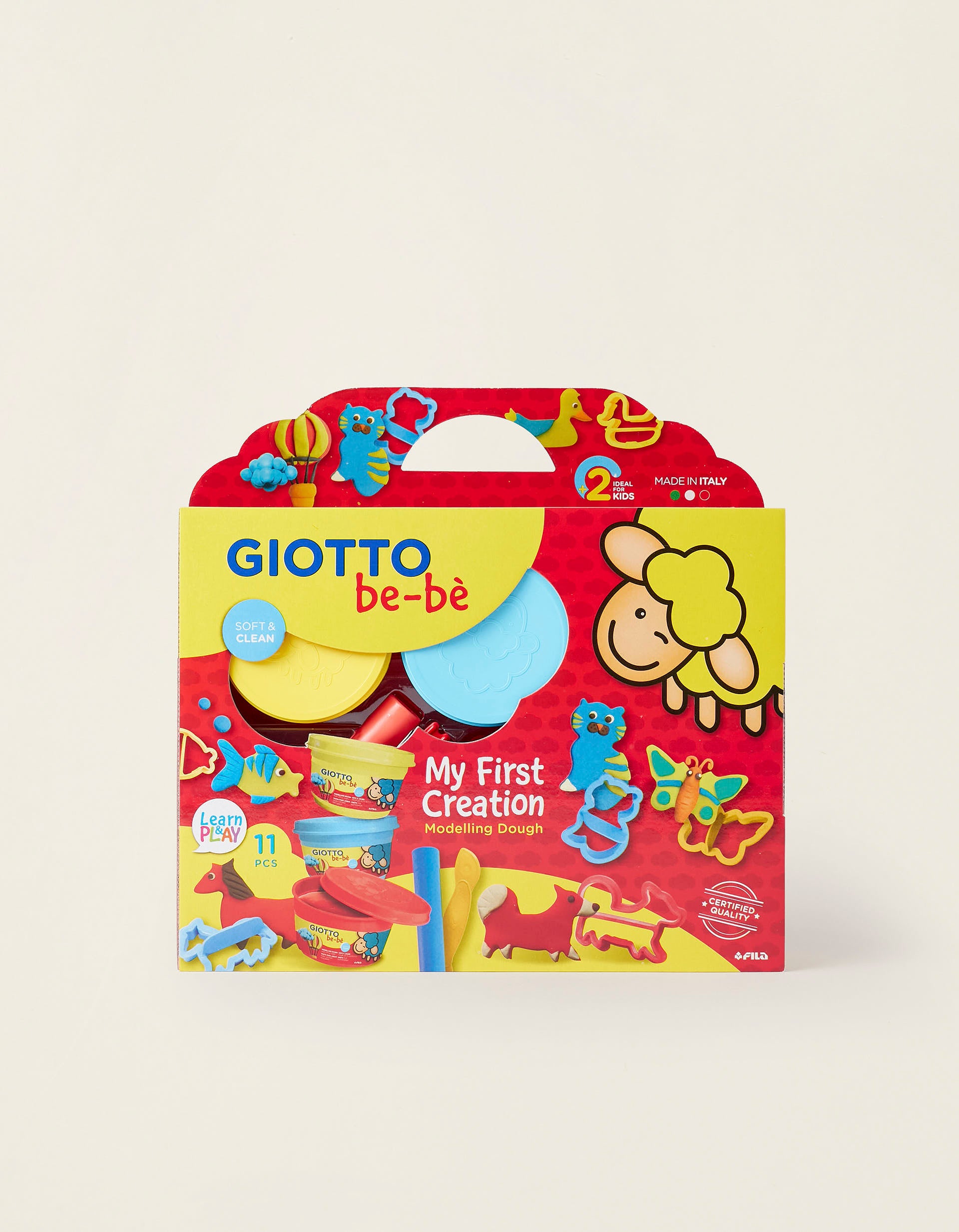 Pack de Plasticina e Acessórios Giotto Be-Bè 'My First Creation' 3A+