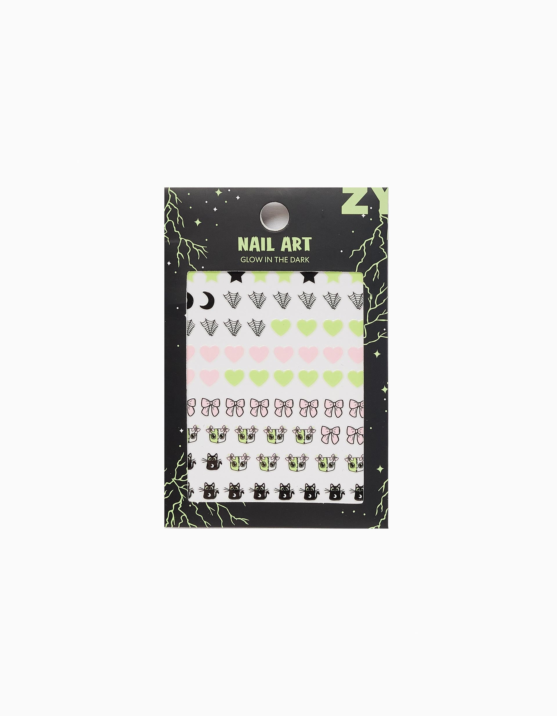 Glow in the Dark Nail Stickers for Babies and Girls 'Halloween'