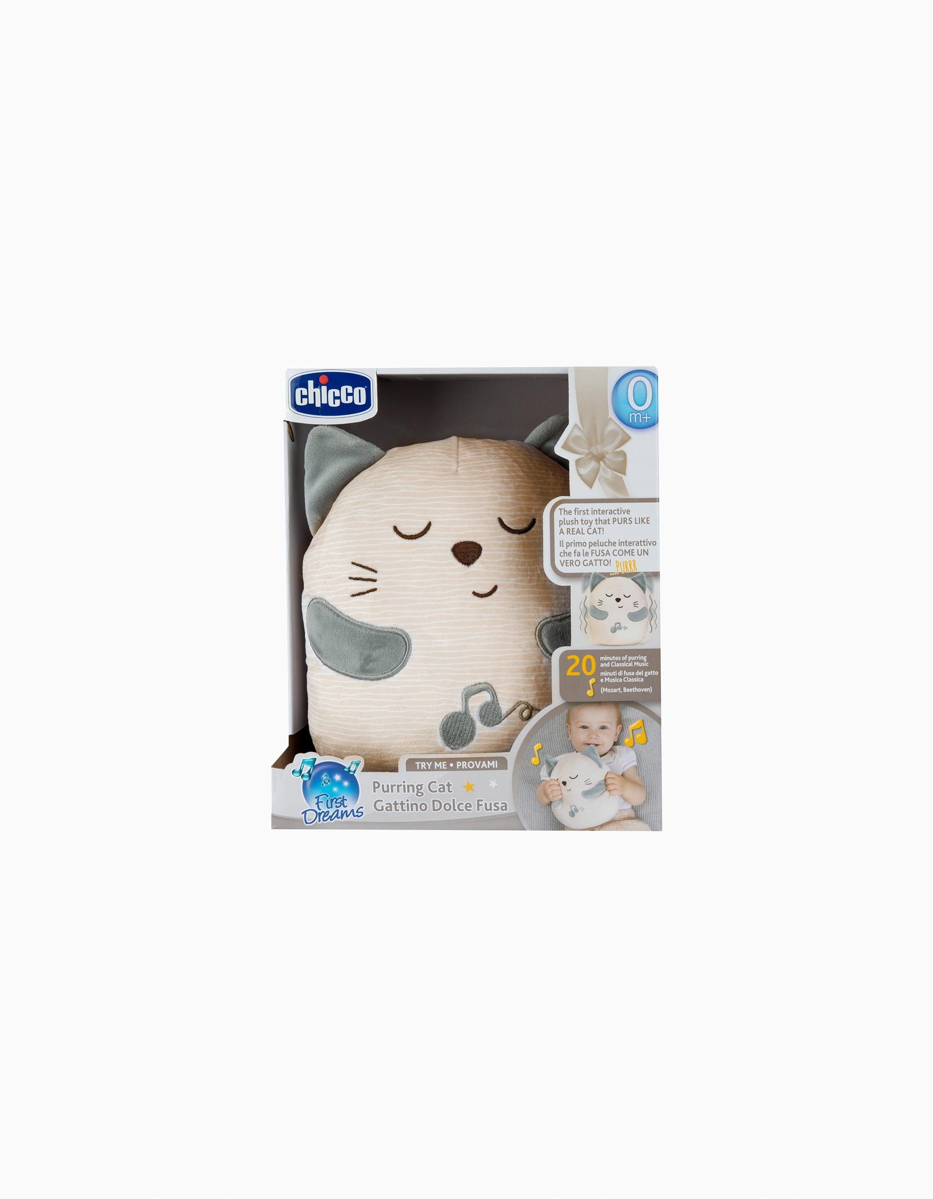 Peluche Musical Ron Ron Gatinho Chicco 0M+