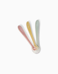 P3 Colheres De Silicone Saro 4M+, Pink