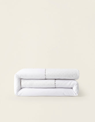 Edredão Para Cama 60x120cm ZY Baby, Little Dots Grey