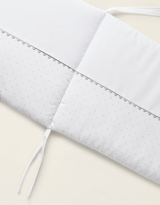 Resguardo Para Cama 120x60cm ZY Baby, Little Dots Grey