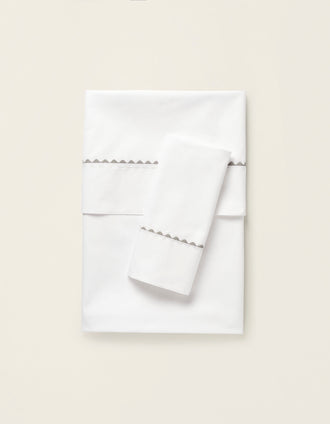 Lençol E Fronha Para Cama 60x120cm ZY Baby, Little Dots Grey