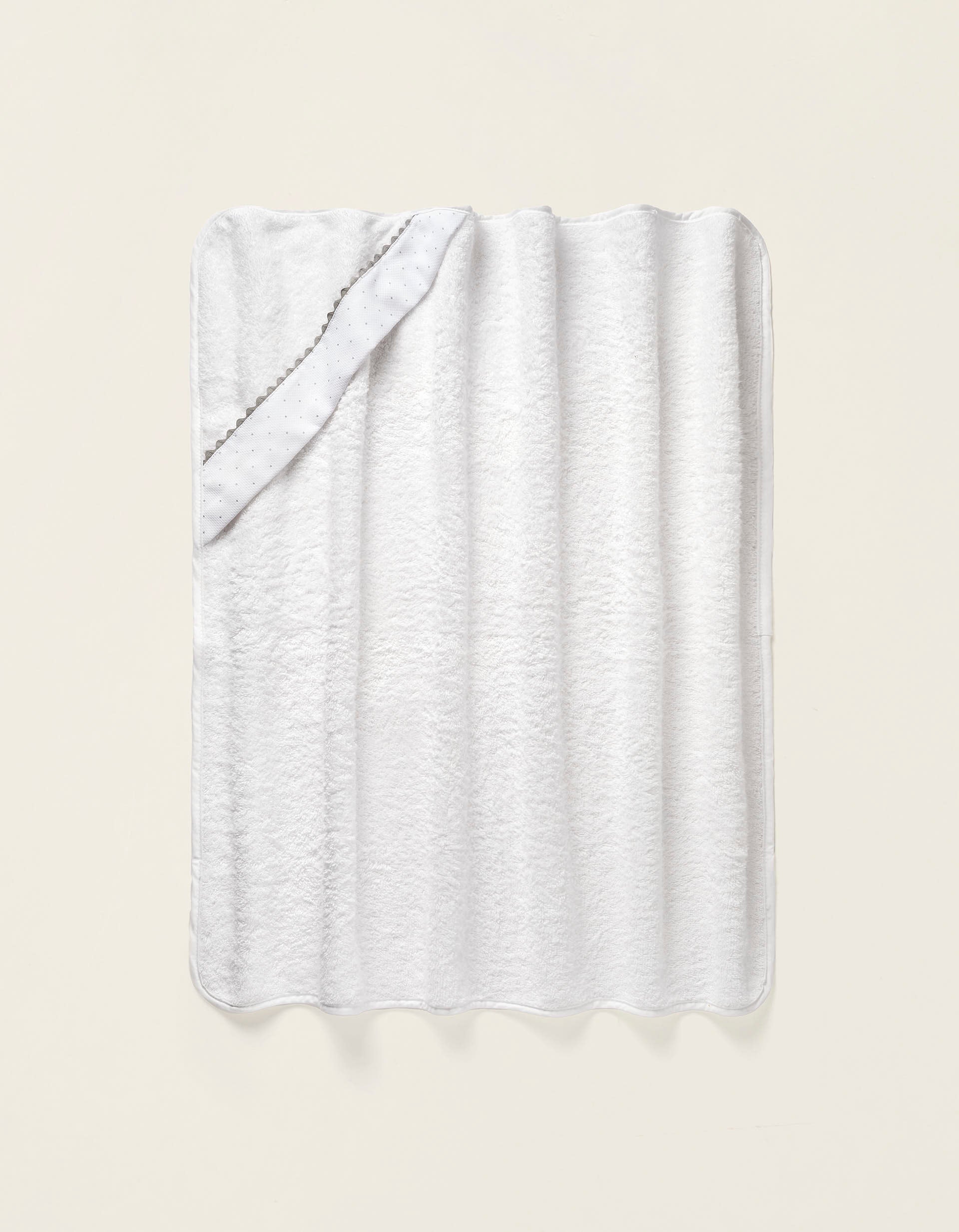 Bath Towel With Hood ZY Baby, Little Dot Grey