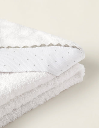 Toalha De Banho Com Capuz ZY Baby, Little Dot Grey
