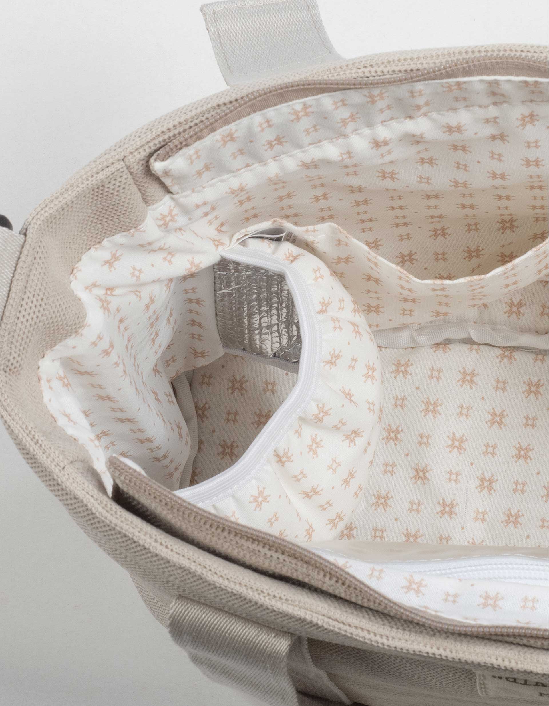 Saco Organizador Walking Mum Eco Mum, Apricot