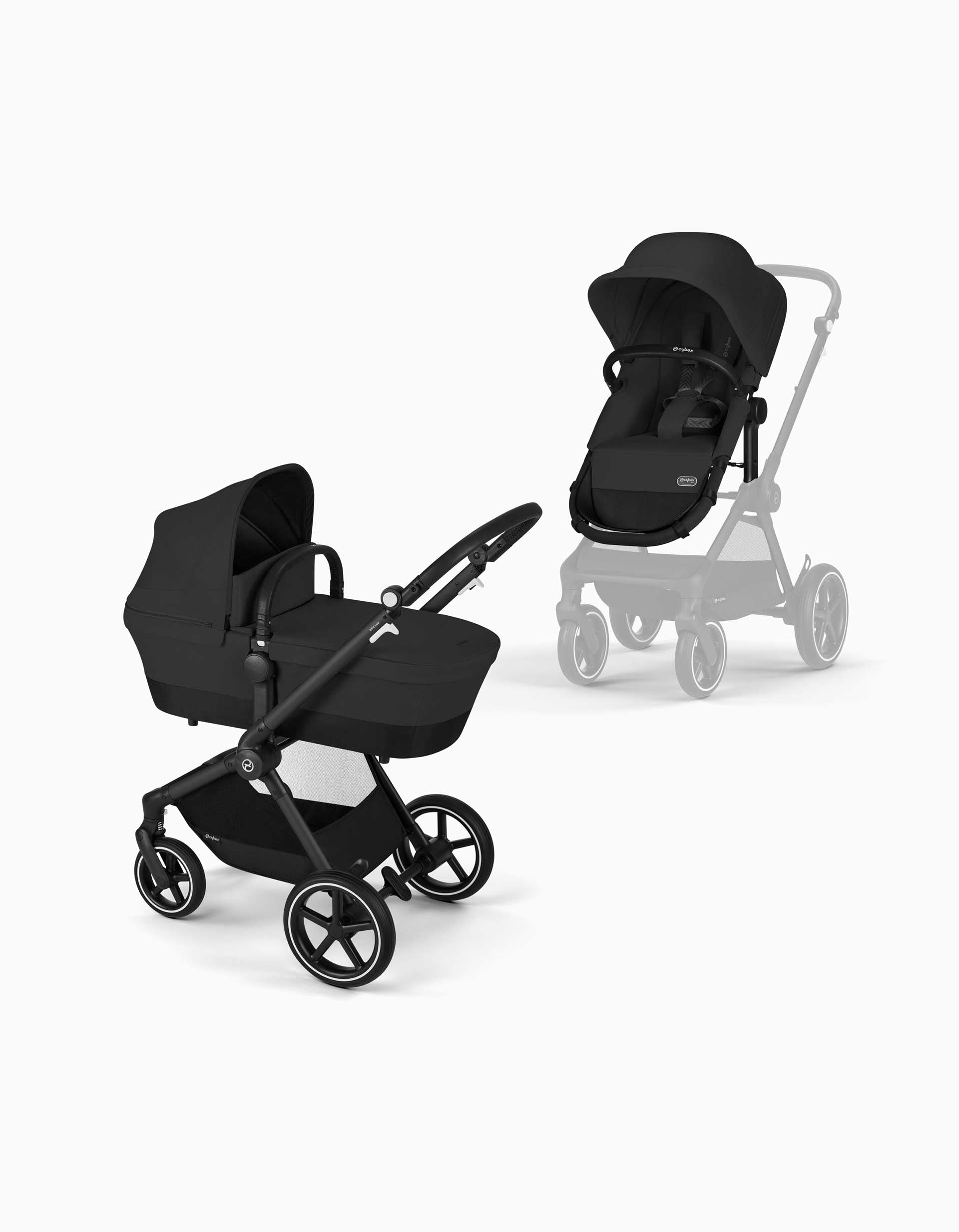 Carrinho De Passeio Cybex EOS Lux, Moon Black