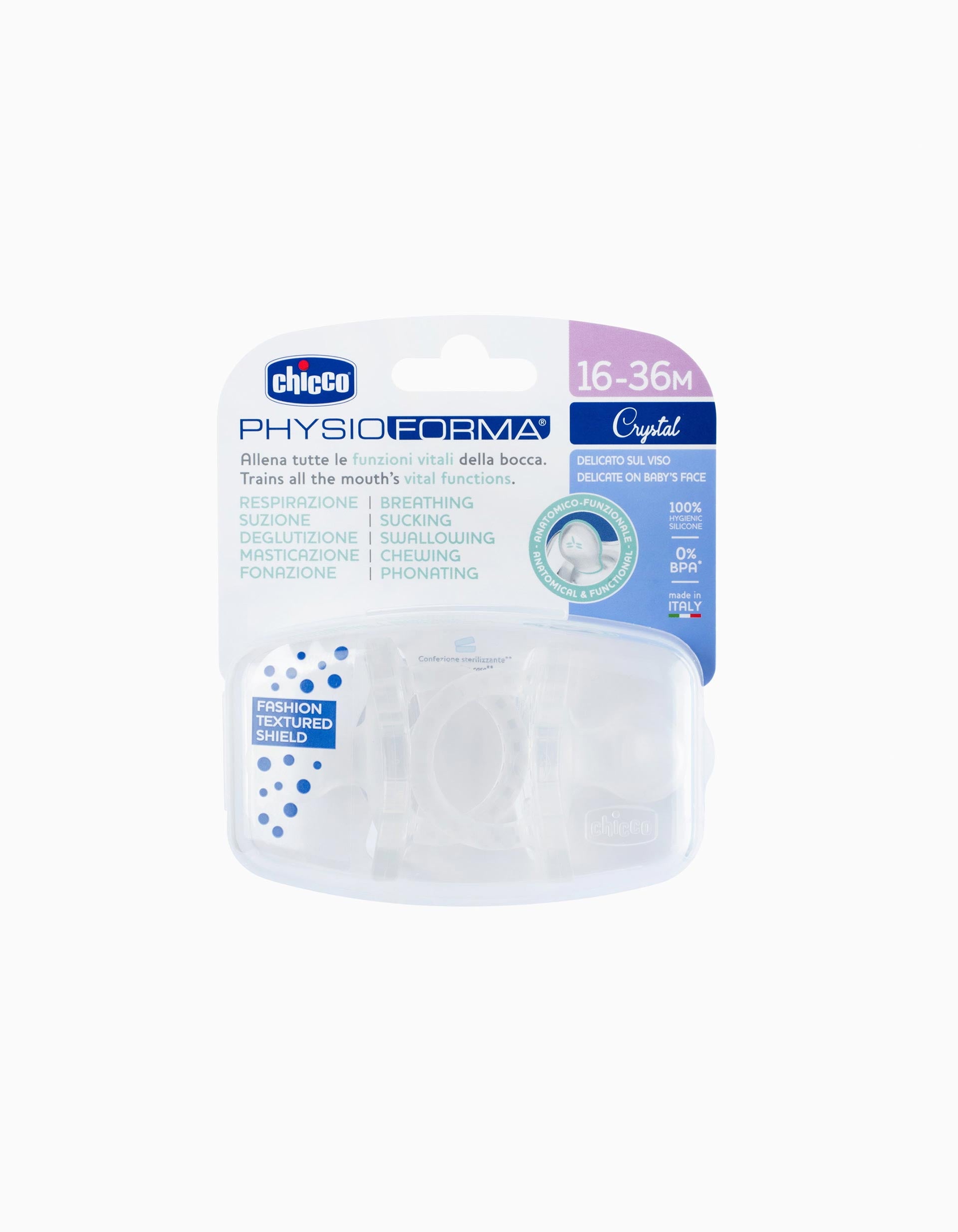 2 Chupetas Chicco Physio Soft 16-36M, Neutral