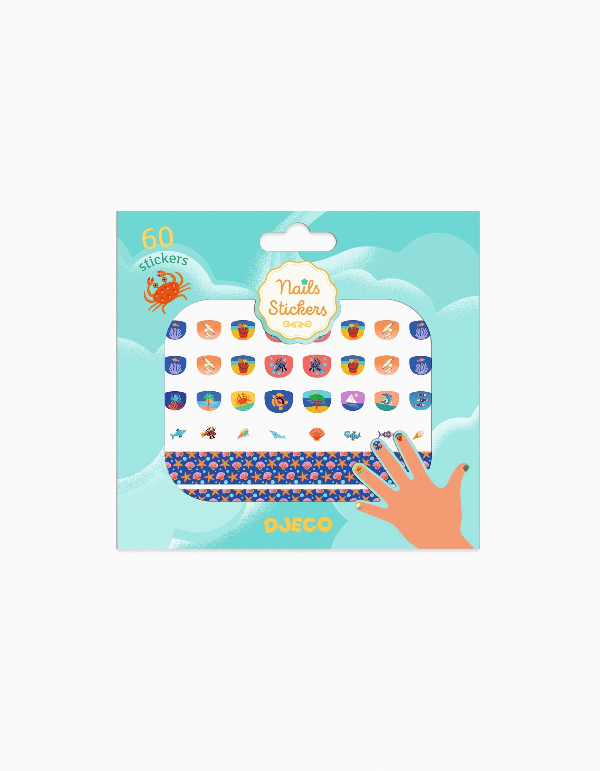 Autocolantes para as Unhas Djeco 4A+, Méditerranée